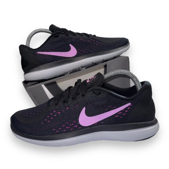 Nike Shoes - Nike Flex 2017 RN 'Black Fuchsia' Running Shoes 898476-014 Women's 8.5